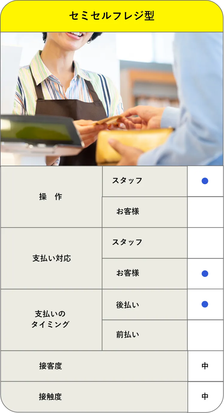 セミセルフレジ型