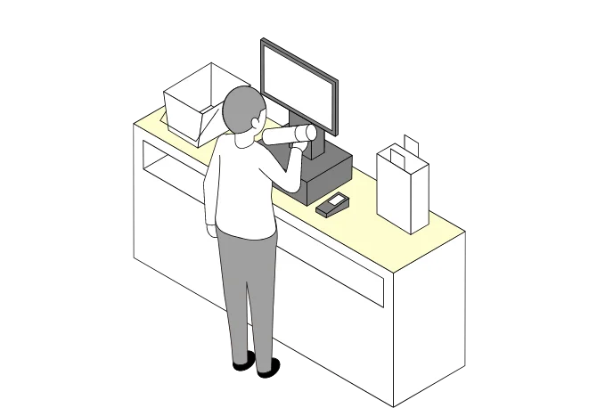 セルフ会計のみの場合