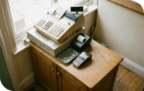 レジカウンターが狭くて導入できない