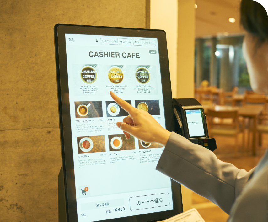 タッチパネル型券売機