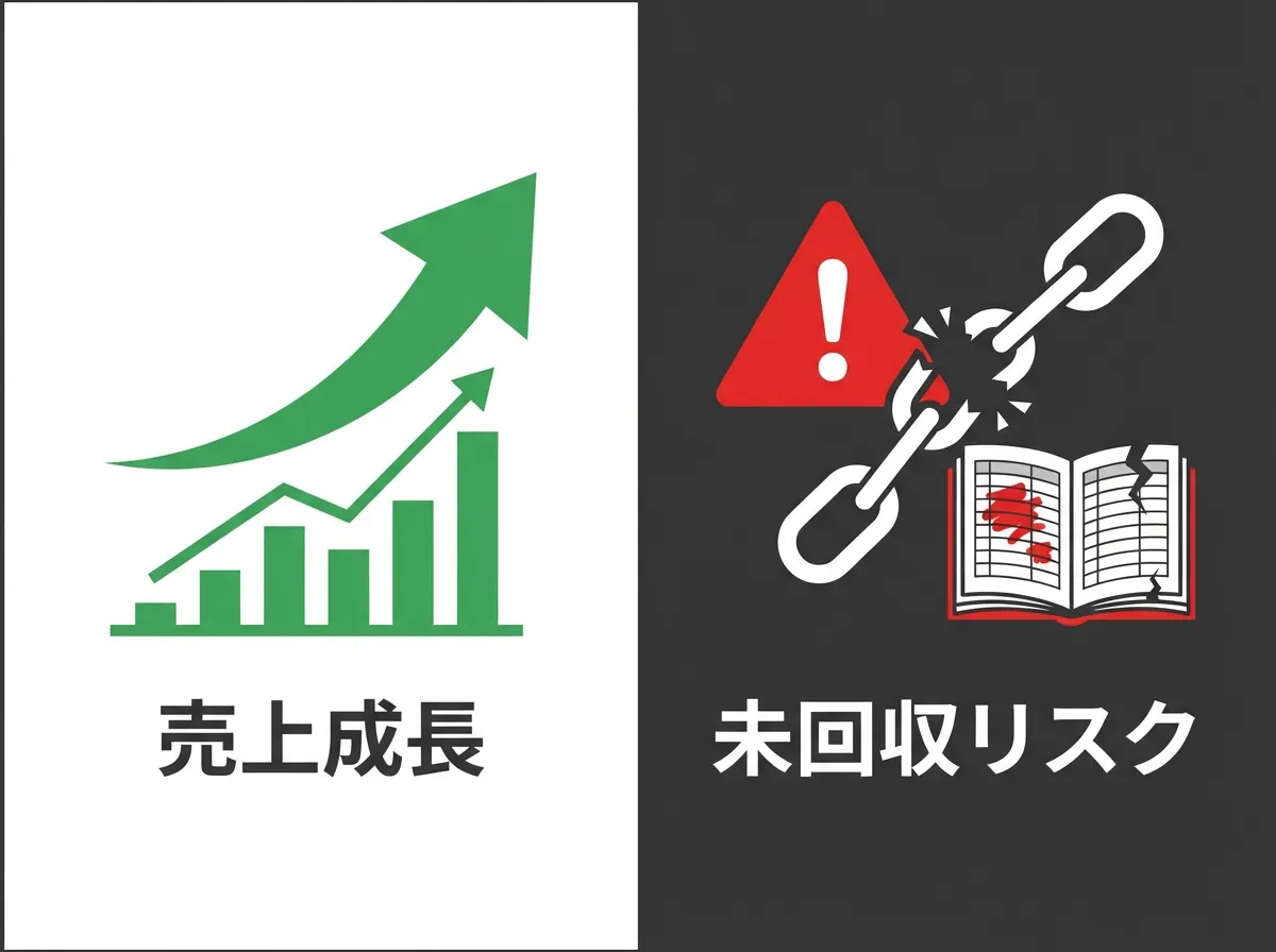 注意点：未回収リスクと管理コスト